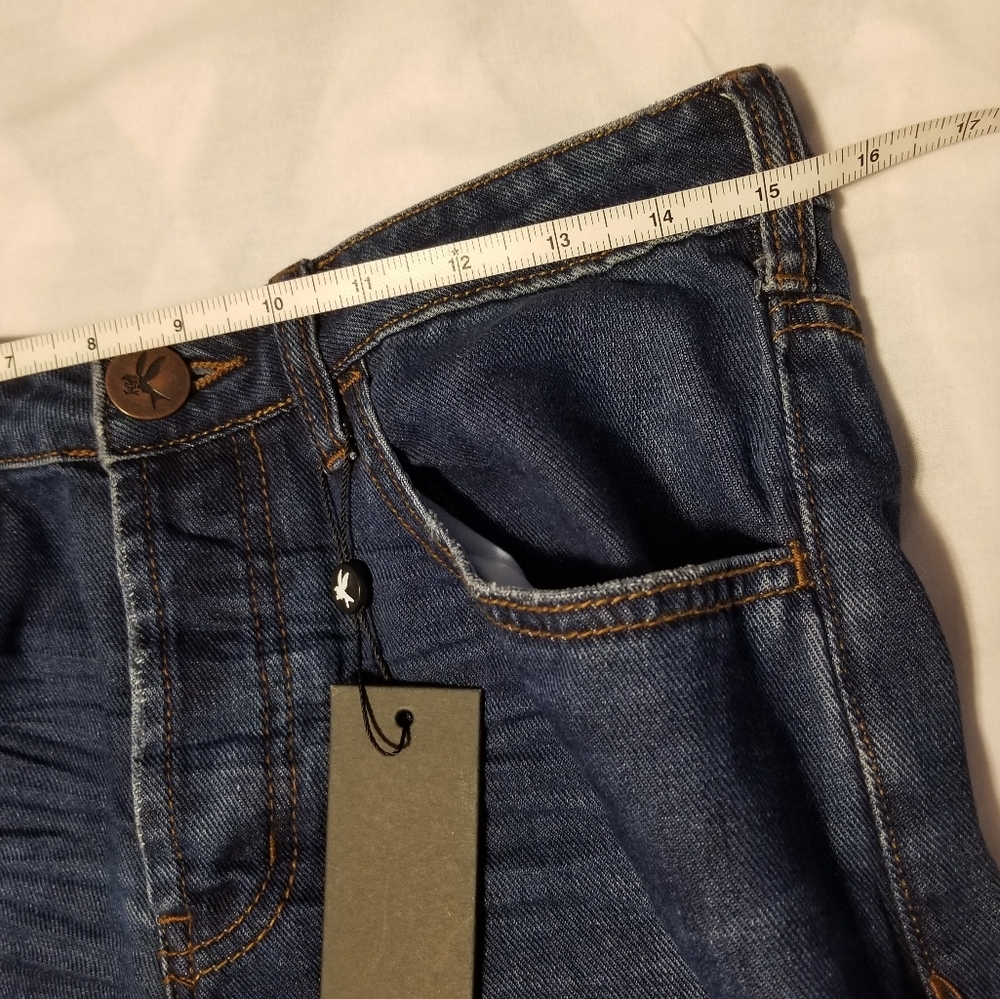 NWT Oneteaspoon Est 2000 Jeans Women's Size 24 Color Blue Moon - Picture 12 of 12